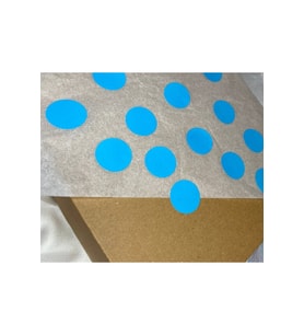 2.5 Cm 100 Adet Mavi Renk Yuvarlak Boş Etiket Yazı Yazılabilir Blank Işaret Küçük Sticker