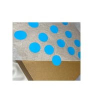 2.5 Cm 100 Adet Mavi Renk Yuvarlak Boş Etiket Yazı Yazılabilir Blank Işaret Küçük Sticker