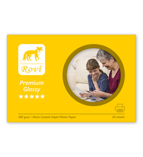 Rovi Premium Parlak Fotoğraf Kağıdı 300gsm 50yp A4