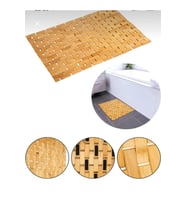Bambu Banyo Paspası - Kaymaz Taban - Duş Paspası 40 x 60 cm