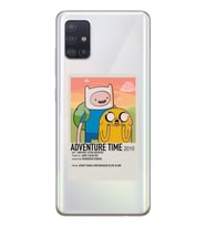 Samsung Galaxy A71 Uyumlu Adventure Time Tasarımlı Şeffaf Telefon Kılıfı