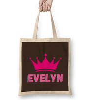 Evelyn -Name personalized Custom - vintage Retro Rainbow Style Design Gift Baby-Gift For Her Bez Çanta Uzun Saplı