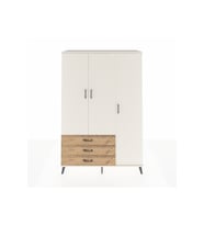 Hyperion Dolap 6 Raflı 3 Çekmeceli Tek Askılı 132x44x195 Aytaşı-Aytaşı/Çam