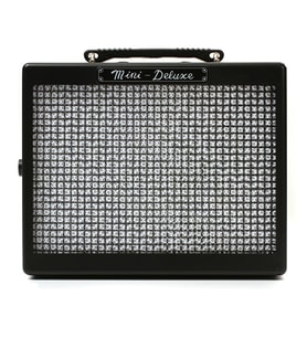 Fender 0234810000 MD20 Mini Deluxe Pilli Elektro Gitar Amfisi (Siyah) Cep Boyu Efsane Ton Kulaklık Çıkışı ve Klasik Deluxe Görünümü