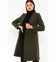 Z6672 DEWBERRY BAYAN PALTO-HAKİ