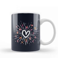 Girl Power Love Heart Kupa Bardak Porselen