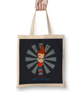 Jimmy Neutron Retro Japanese Bez Çanta Uzun Saplı