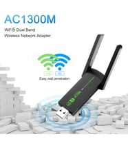 AC1300 Mbps Dual Band USB 3.0 Adaptör Kablosuz Wifi Alıcı Windows 7/8/10/11