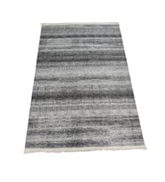 120*180 yazlık kilim desenli gri&beyaz halı