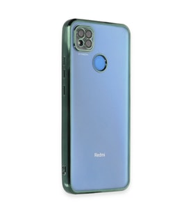 Xiaomi Redmi 9c Kılıf Kamera Korumalı Lensli Silikon - Yeşil