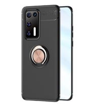 Pilelistore   Huawei P40 Kılıf Range Yüzüklü Silikon - Siyah-Gold