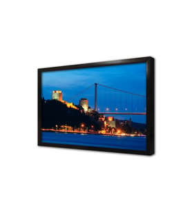 Gece Boğaziçi Köprüsü Çerçeveli Mdf Tablo