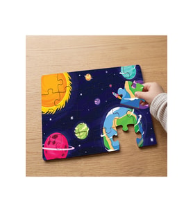 Güneş Sistemi - Gezegenler Tasarımlı 24 Parça Ahşap Çocuk Puzzle MPK1234
