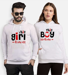 Tshirthane This İs Love Sevgili Kombinleri Kapüşonlu Kombini (Tek Ürün Fiyatıdır.)