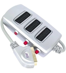 Scart Dağıtıcı 3 lü Silver Butonlu