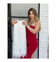 PerukAvm Luxury Kıvırcık Yarımay+2 Yan Çıtçıt Beyaz Seri