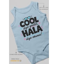 Cool diye yazılır hala diye okunur Sıfır Kollu Bebek Zıbını Pamuk %100 Pamuk