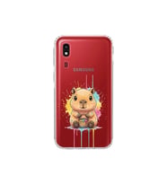 Samsung Galaxy A2 Core ile Uyumlu Splash Kapibara Tasarımlı Şeffaf Silikon Kılıf