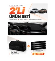 CUPRA FORMENTOR (2020-2026) Uyumlu Torpido Örtüsü + Tay Tüyü Bagaj Çantası + Sticker Seti - Siyah
