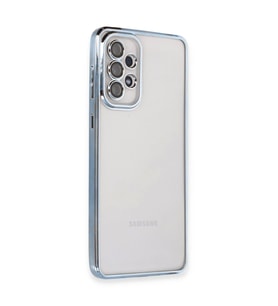 Samsung Galaxy A53 5G Kılıf Razer Lensli Silikon - Açık Mavi
