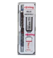 ROTRING TİKKY VERSATİL RD 0.7+MİN+SİLGİ HEDİYELİ BORDO SET