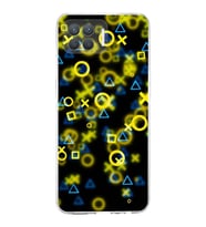 PrintiFy Oppo Reno 4 Lite Uyumlu Kamera Korumalı Semboller Tasarımlı Şeffaf Silikon Kılıf