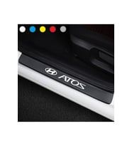 Hyundai Atos İçin Uyumlu Aksesuar Oto Kapı Eşiği Sticker Karbon 4 Adet