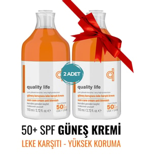 Vücut Güneş Kremi - 2 Adet Güneş Ürünü - SPF 50 Faktör Güneş Koruyucu Yağlı Karma Kuru Ciltler İçin
