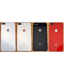 Apple Iphone 8 Plus Arka Pil Batarya Kapak Cam Kamera Lensli (Siyah)
