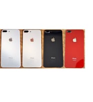 Apple Iphone 8 Plus Arka Pil Batarya Kapak Cam Kamera Lensli (Siyah)