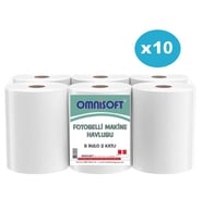 Omnisoft 10 Koli 21cm Fotoselli Hareketli Kağıt Havlu 60 Rulo