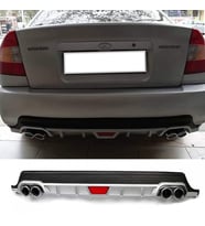 Hyundai Accent Era Gri Difüzör Difizör Yuvarlak Egzoz Görünüm Kulaklı Tip