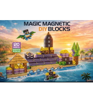 120 Parça Korsan Temalı Manyetik Bloklar 120 Parça Magıc Magnetic Dıy Blocks