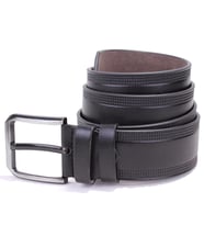 Dagoster DMK26-453 Siyah 4.5 cm Suni Deri Erkek Kemer