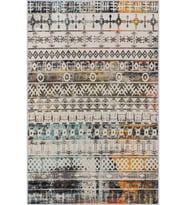 Eliana Home Baskılı, Yıkanabilir Kaymaz Taban Salon Halısı LNA1266 100x150 cm (Kahverengi)
