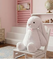 Uyku Arkadaşım Papyonlu Uzun Kulak Bunny Peluş Tavşan 65 cm