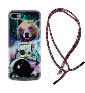 General Mobile GM8 Go GM9 GM20 Pro Plus Kılıf Boyun Asklı Rasta Silikon Astronot Panda 1755