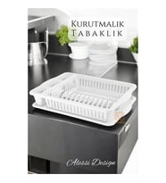 Bulaşık Durulama Sepeti Tabaklık Bulaşık Kurutmalık Beyaz Alessi 714493