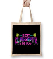 Cute Best Classmate In The Galaxy Space Galactic Bez Çanta Uzun Saplı
