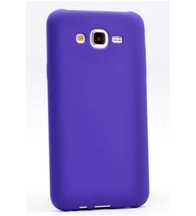 Samsung Galaxy J7 Max Uyumlu Kılıf Zore Premier Silikon Kapak (Mor)