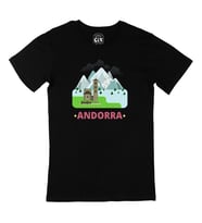 Andorra Siyah Tişört