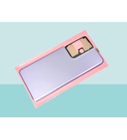 Tkgz - Samsung Galaxy S21 UTRA Arka Kapak Batarya Kapağı - MAVİ