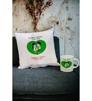 Sevgililer Günü Hediyesi Kupa Bardak ve Yastık Set 011 (Beyaz)