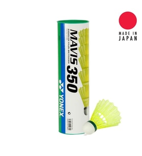 Yonex Mavis 350 (6'lı) Sarı Badminton Topu - Yeşil Bant