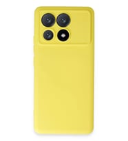 Poco X6 Pro Kılıf Nano içi Kadife Silikon - Sarı