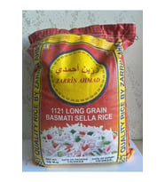 Zarrin Ahmad 1121 uzun iri taneli basmati hint sella pirinci 10 kg