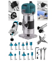 MOONSHOP 4400 Watt Profesyonel Formika Traşlama Freze Makinası Ve Uçları 6 Mm Pens 2 Yıl Garantili