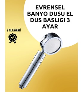 Masaj Ve Yağmur Modlu Çok İşlevli Paslanmaz Çelik Duş Başlığı
