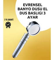 Masaj Ve Yağmur Modlu Çok İşlevli Paslanmaz Çelik Duş Başlığı