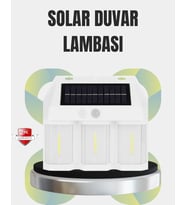 Pır Sensörlü Solar Lamba – Otomatik Şarj Ve Gece Aydınlatma